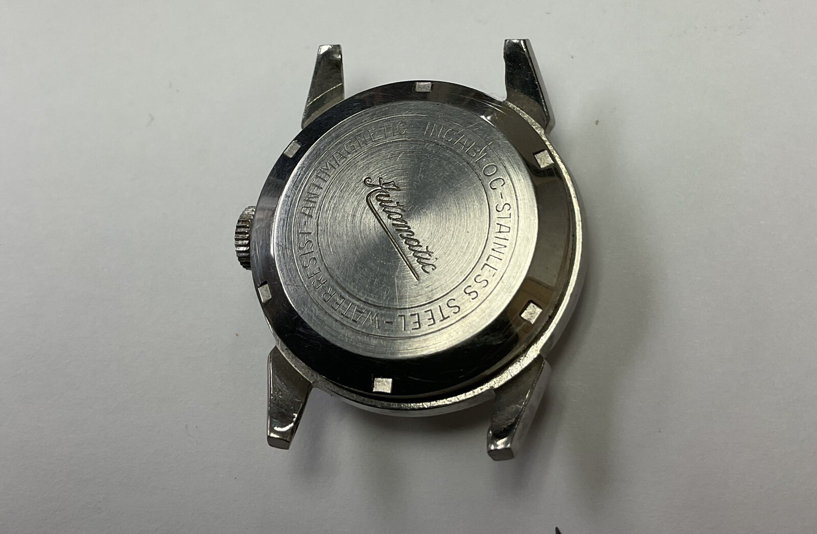 Lathin Automatic 17 Jewels Incabloc Movement/Dial Stainless Steel (Non Working)
