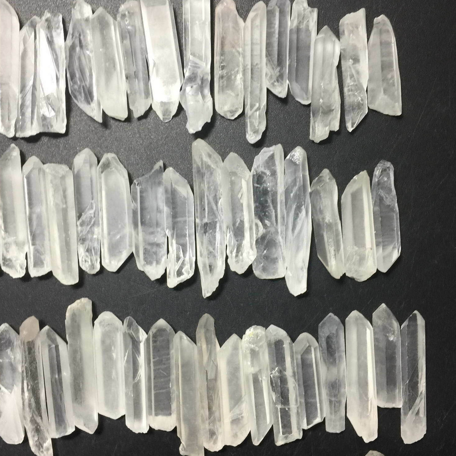 100pcs Bulk Crystal White Quartz Small Points Terminated Wand Specimen