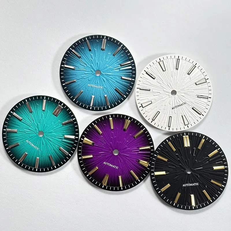 Gradient 28.5mm Texture Dial Blue Lume for NH35NH38 Movement