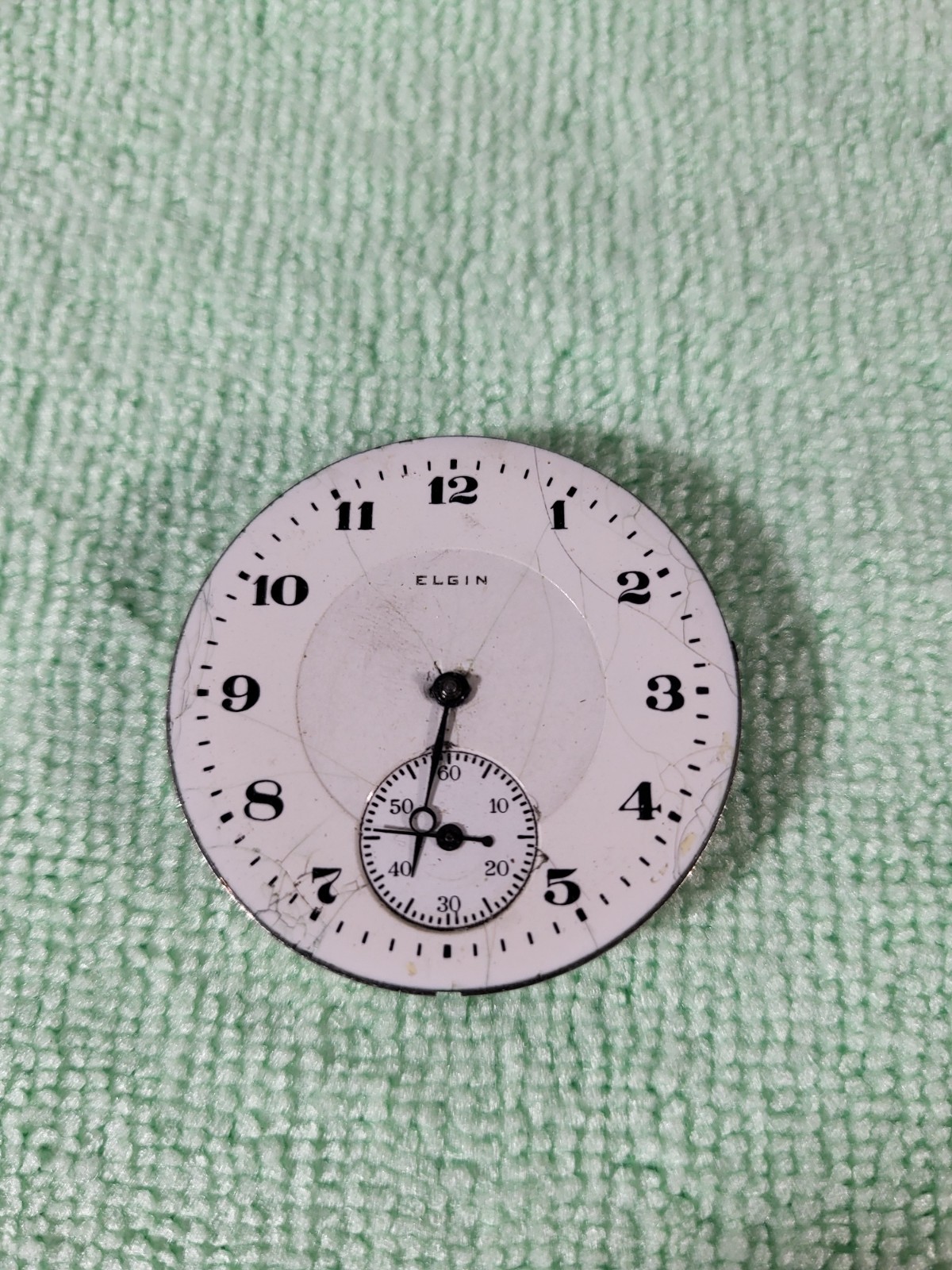 Vintage 1913 Elgin Pocket Watch Movement 12s 7J Grade 303 Spares Repair Steampun
