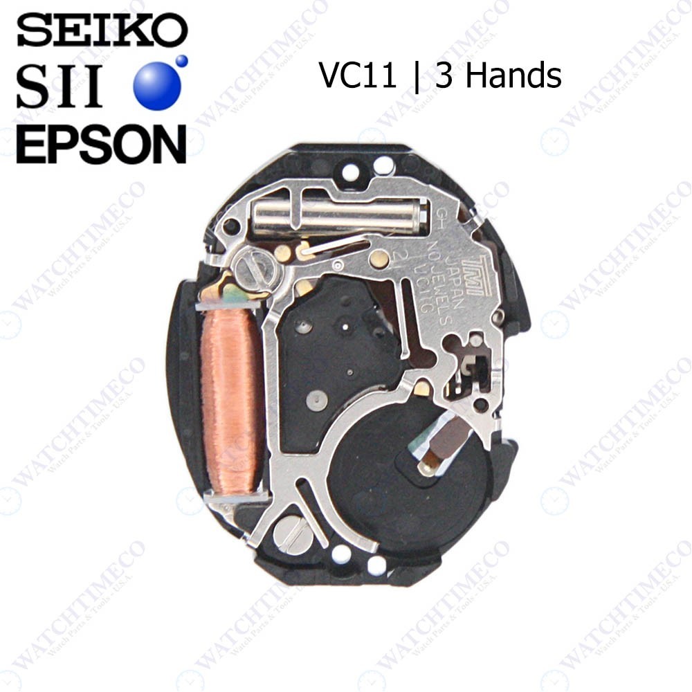 Genuine Seiko SII Epson VC11 Watch Movement Japan 3 Hands