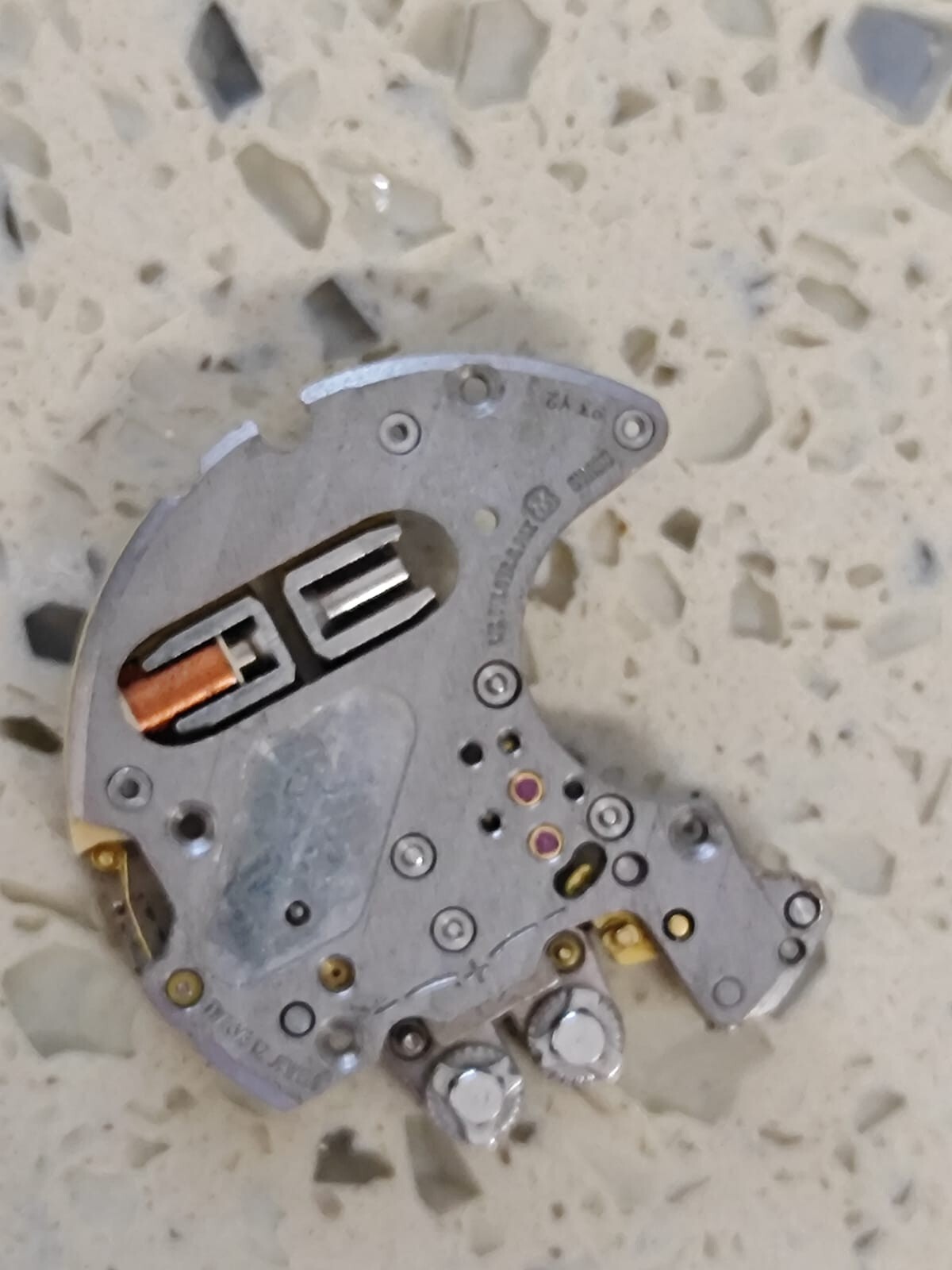 ESA 9162/64 Incomple MOTOR UNIT WITH CIRUCIT for omega/Rado/ longines NOT WORK