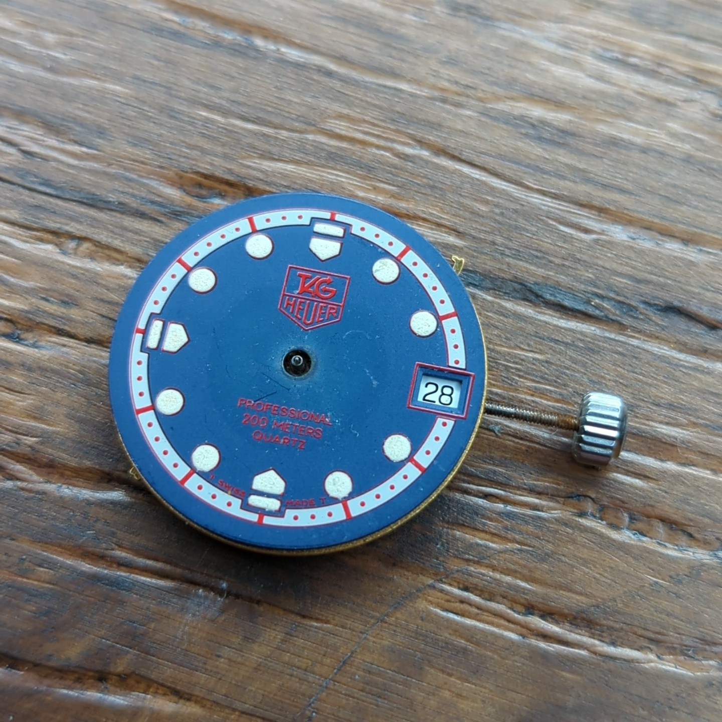 Tag Heuer Professional 4.92 Quartz Watch Movement with Heuer Crown (Z46)