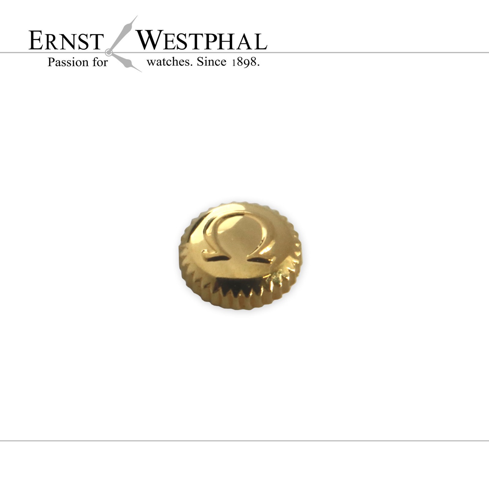 Original Omega crown 3.75 x 1.50 mm, yellow – 22003NA