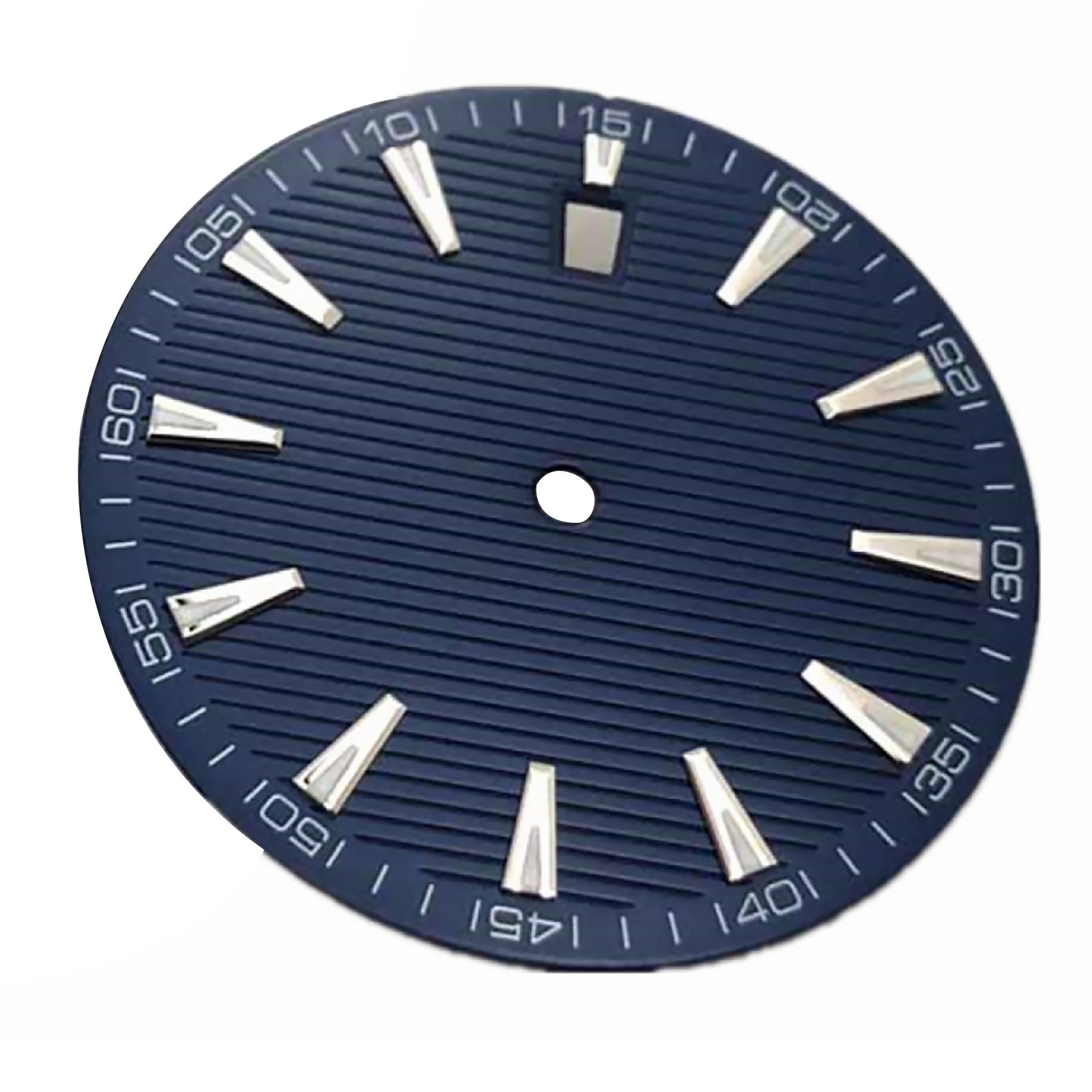 33.5mm Blue Watch Dial Face Plate Date @3 For NH35/NH35A Movement Replacement L