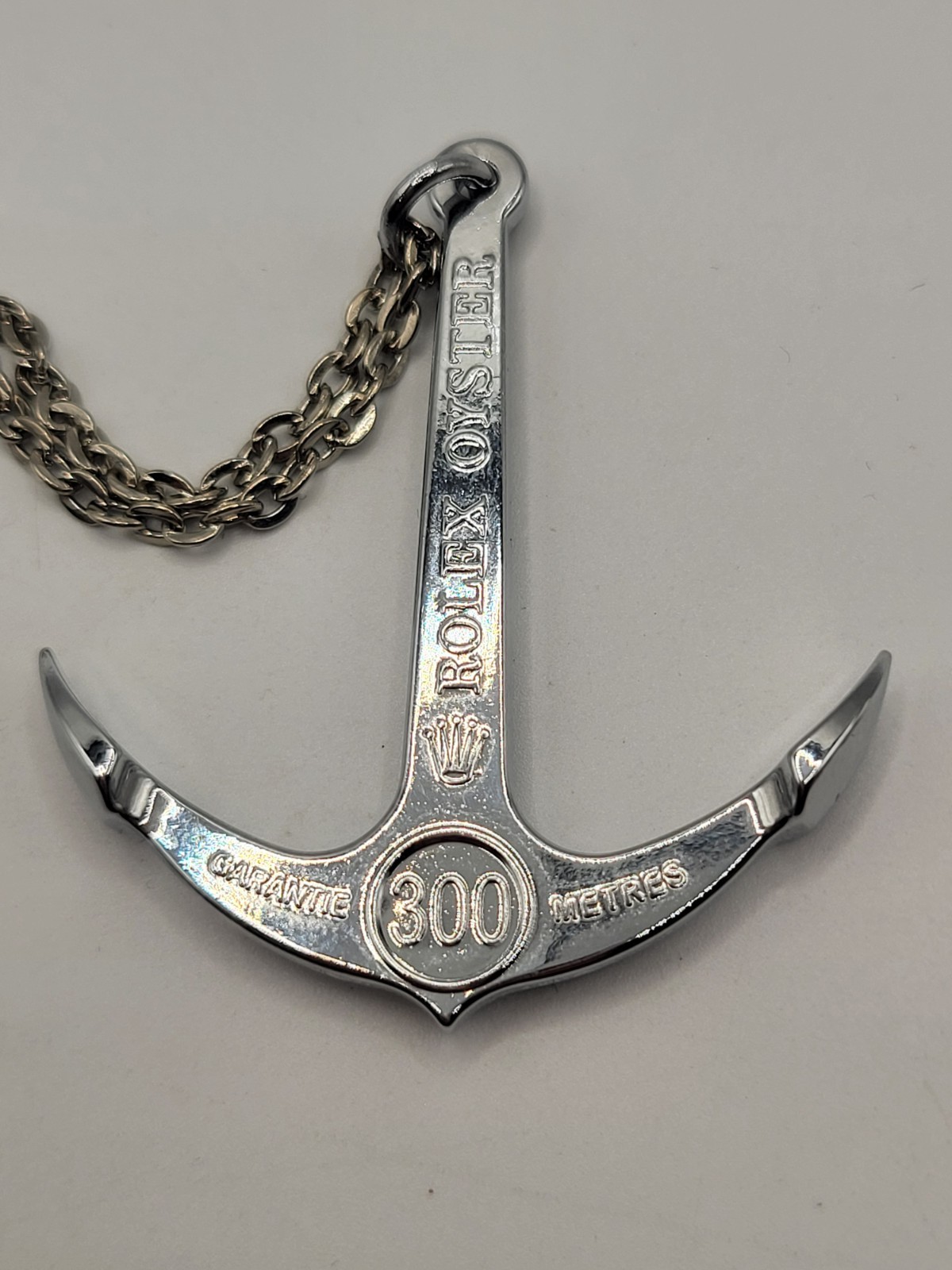 ROLEX Oyster Submariner Anchor Chain Necklace 300 Metres 1000 Ft