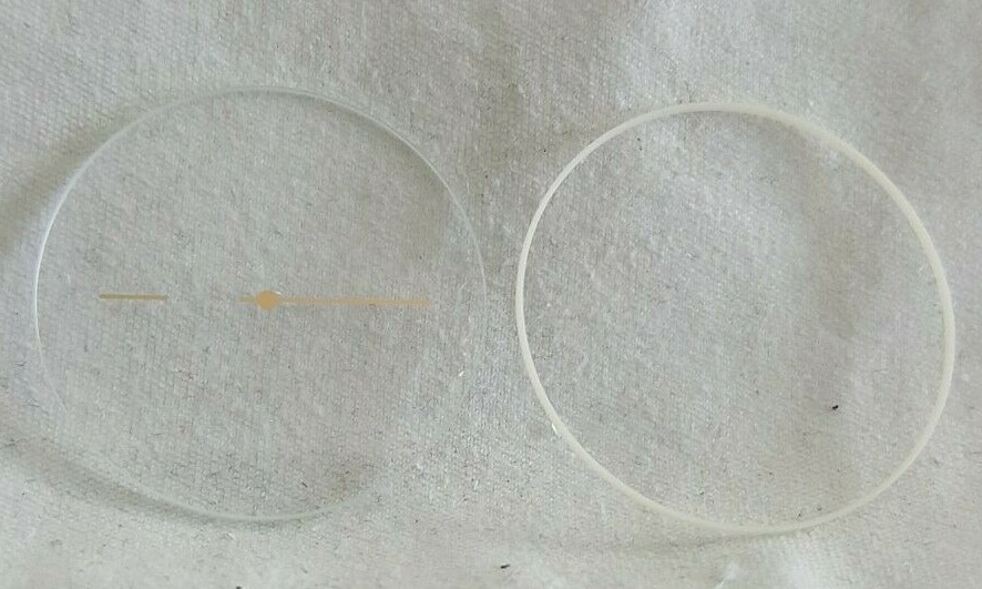 Longines Mineral Crystal With Printed Hands & Gasket For Reference Number 2851