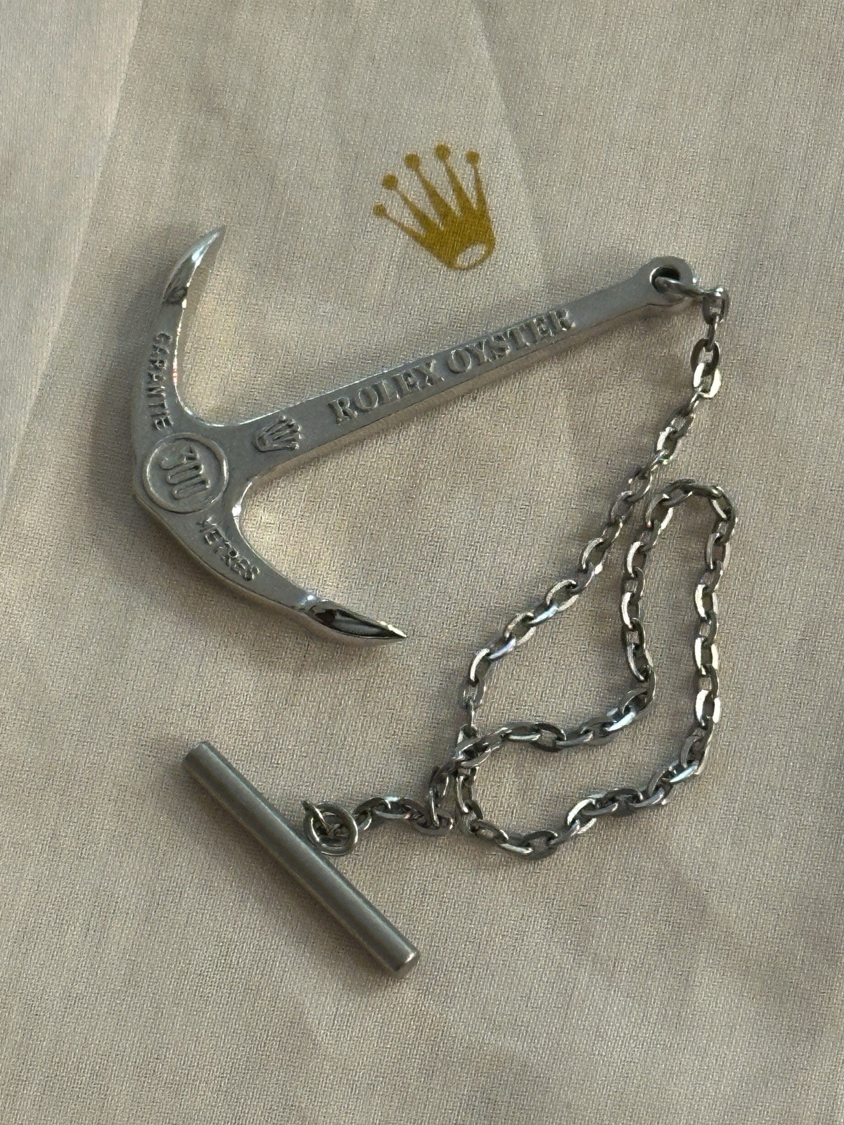 ROLEX – President 18k link -Large box – Bezel insert – Handkerchief – Anchor.