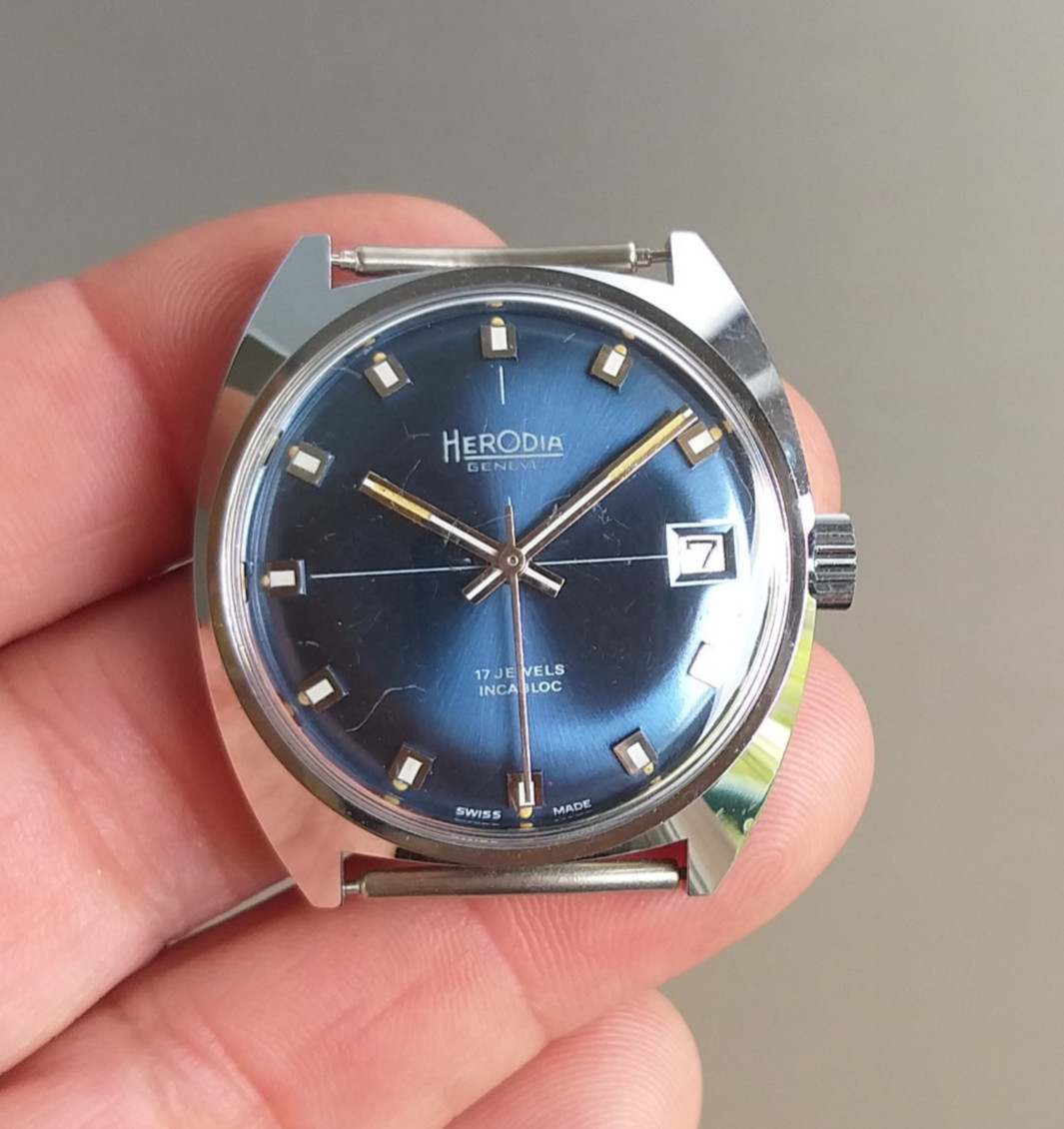 AS 1900 or ETA 2406 Project Watch 34mm Case + Dial NOS Swiss Parts