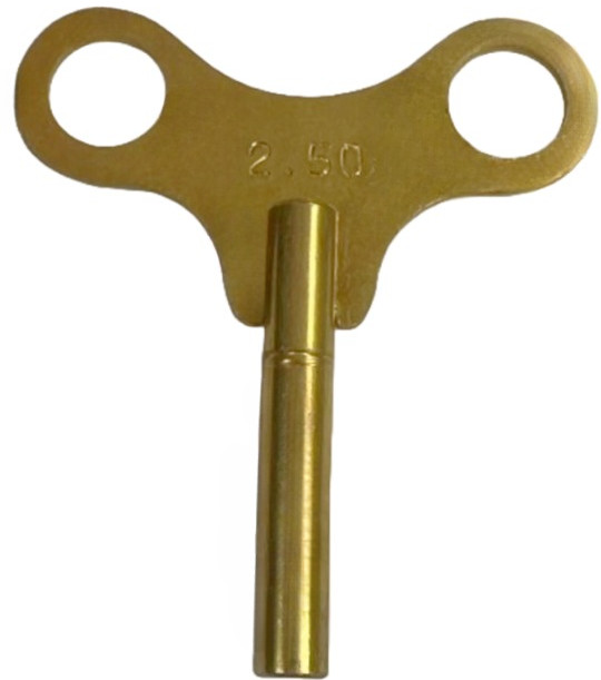 Brass Single End Clock Key #1, Jeweler Tools