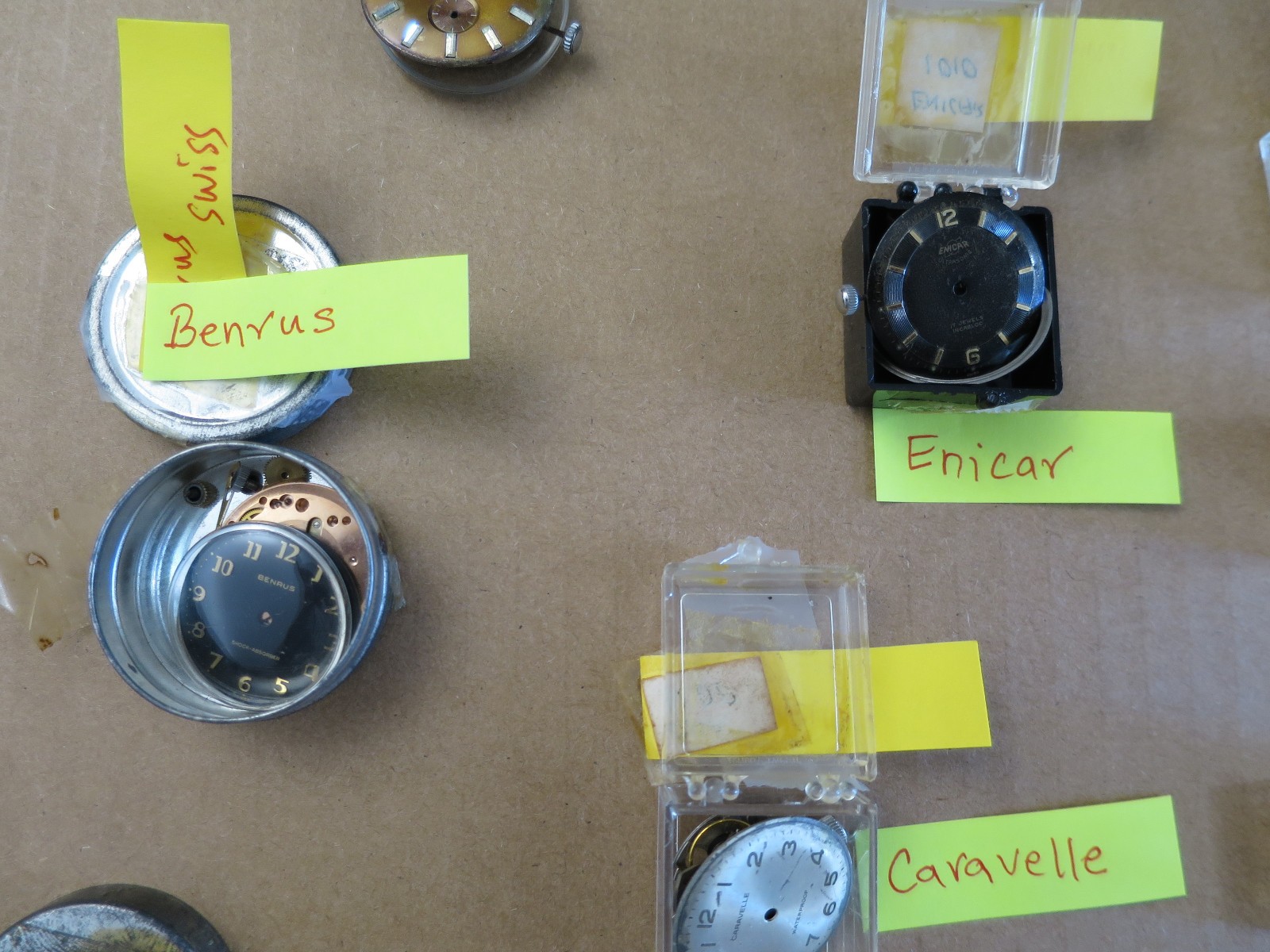 Lot 20 Bulova, Hamilton, Gruen, Rading, Waltham, Halgreen SWISS Movements Parts