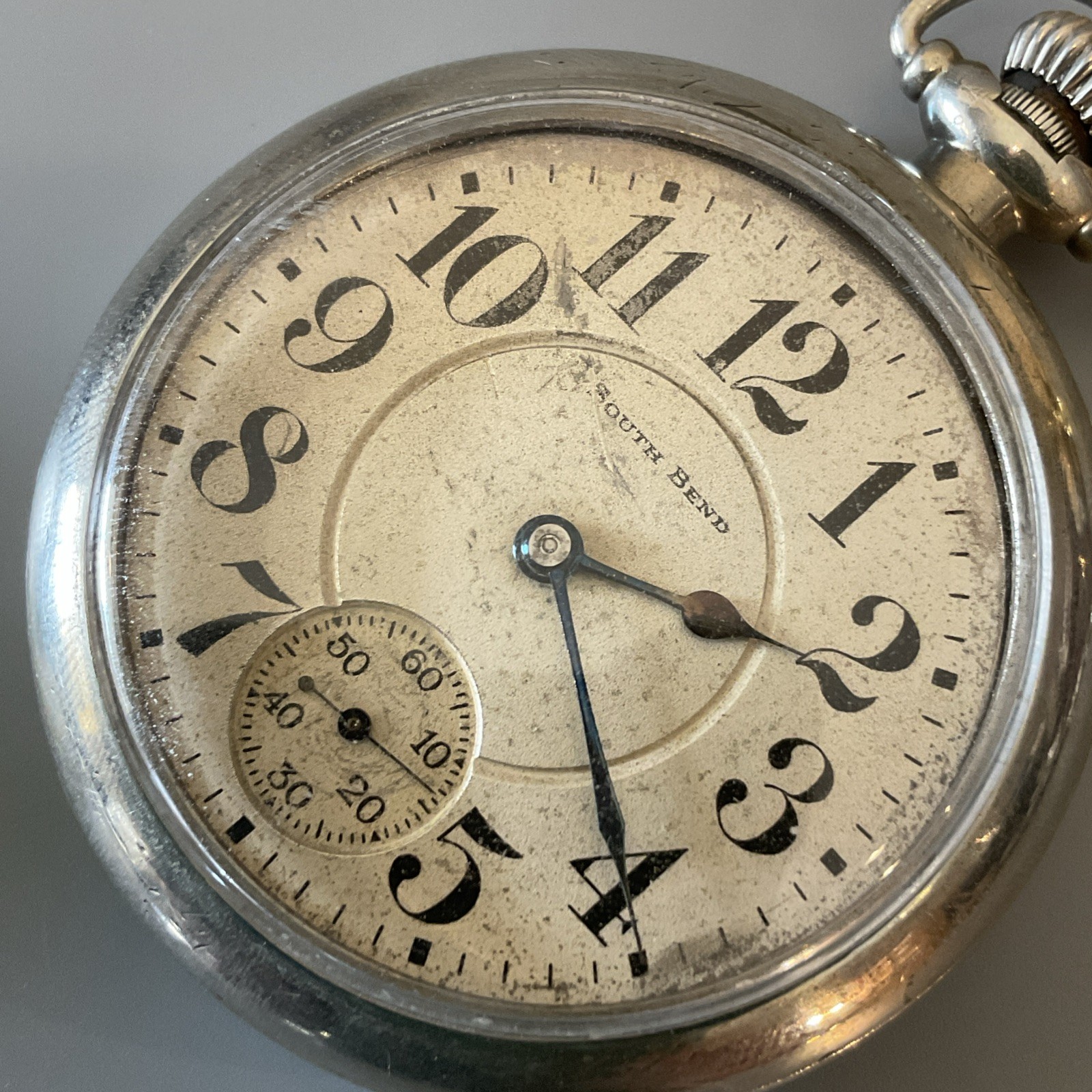 Works! Antique 16s 1910 South Bend 17j Mechanical Pocket Watch Movement 215