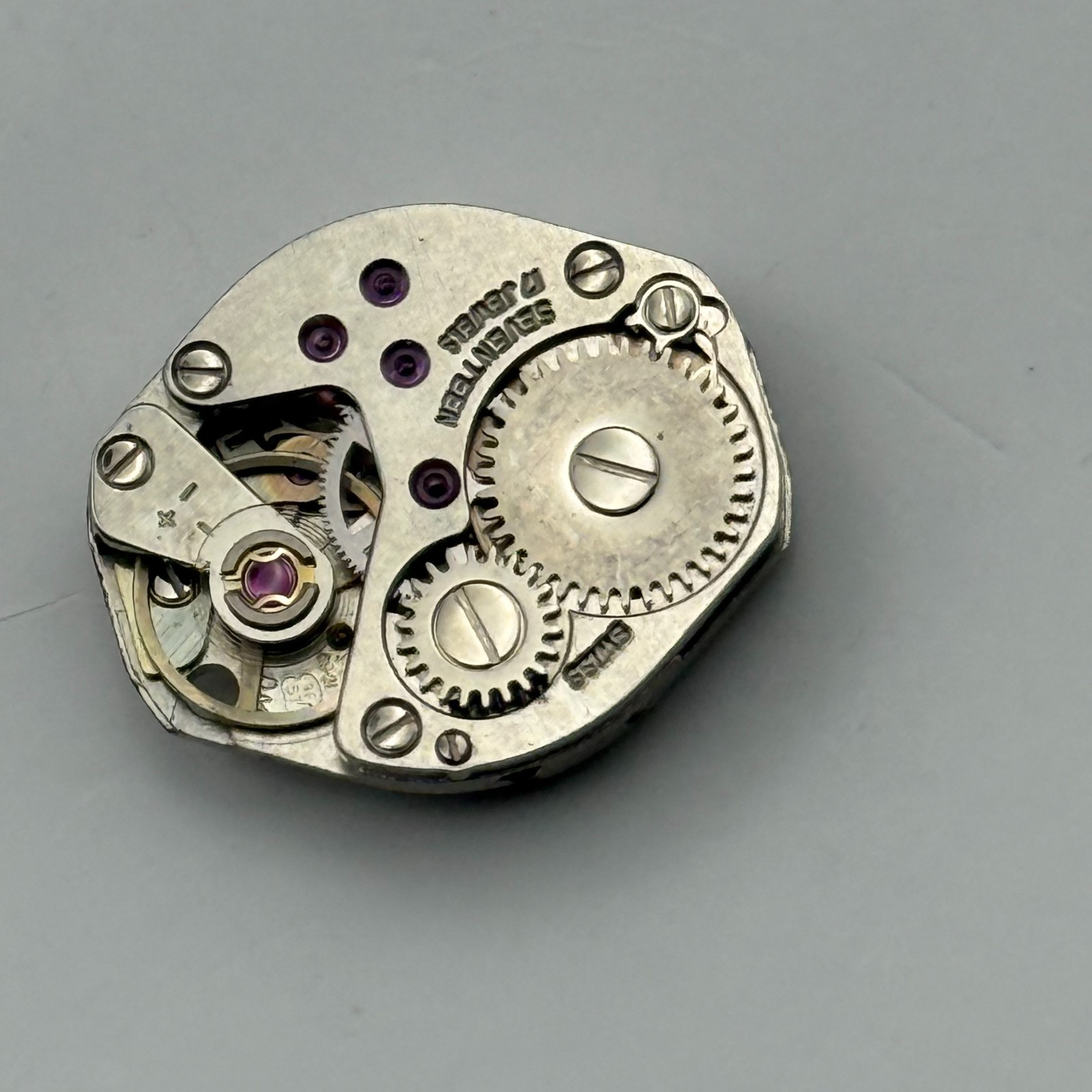 FHF 69-21 Watch Movement Tressa Swiss 17 Jewels Manual Wind Parts Repair 15.3mm