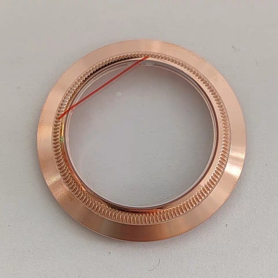 Rose Watch Case Back Sapphire Crystal for Rolex Yacht Master Submariner