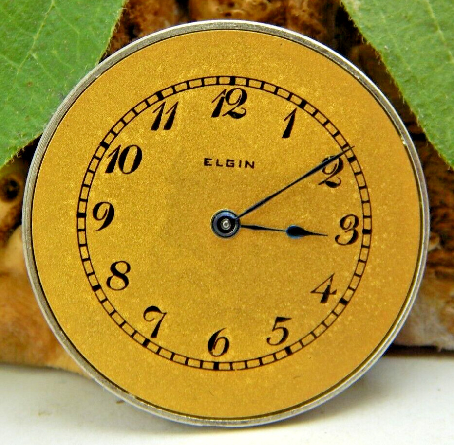 Antique Pocket Watch Movement 1917 Elgin 432 Lady Elgin 5/0s 7 jewel openface
