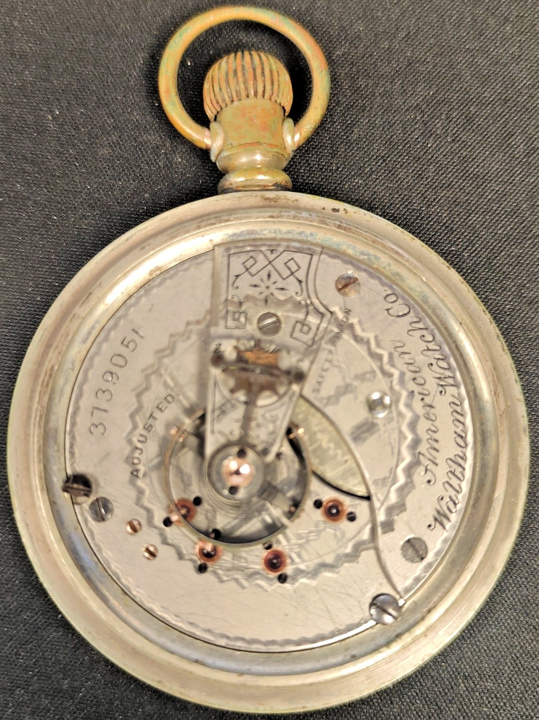 Vintage American Waltham Watch Co. Grade: No. 35 For Parts As-Is Unkown Issues