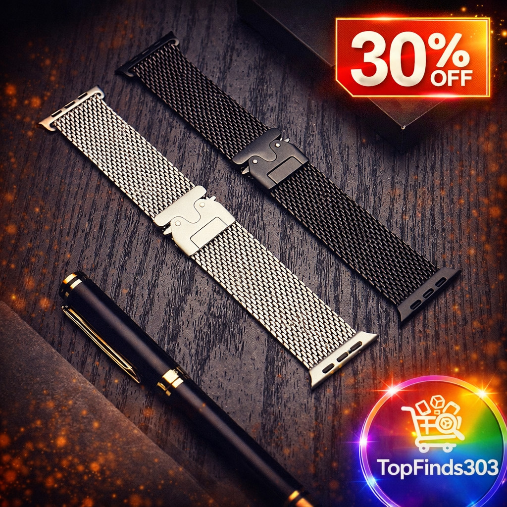 Titanium Milanese Loop Band for Apple Watch Ultra 49mm 45 44 42mm S10 9 8 7 6 SE