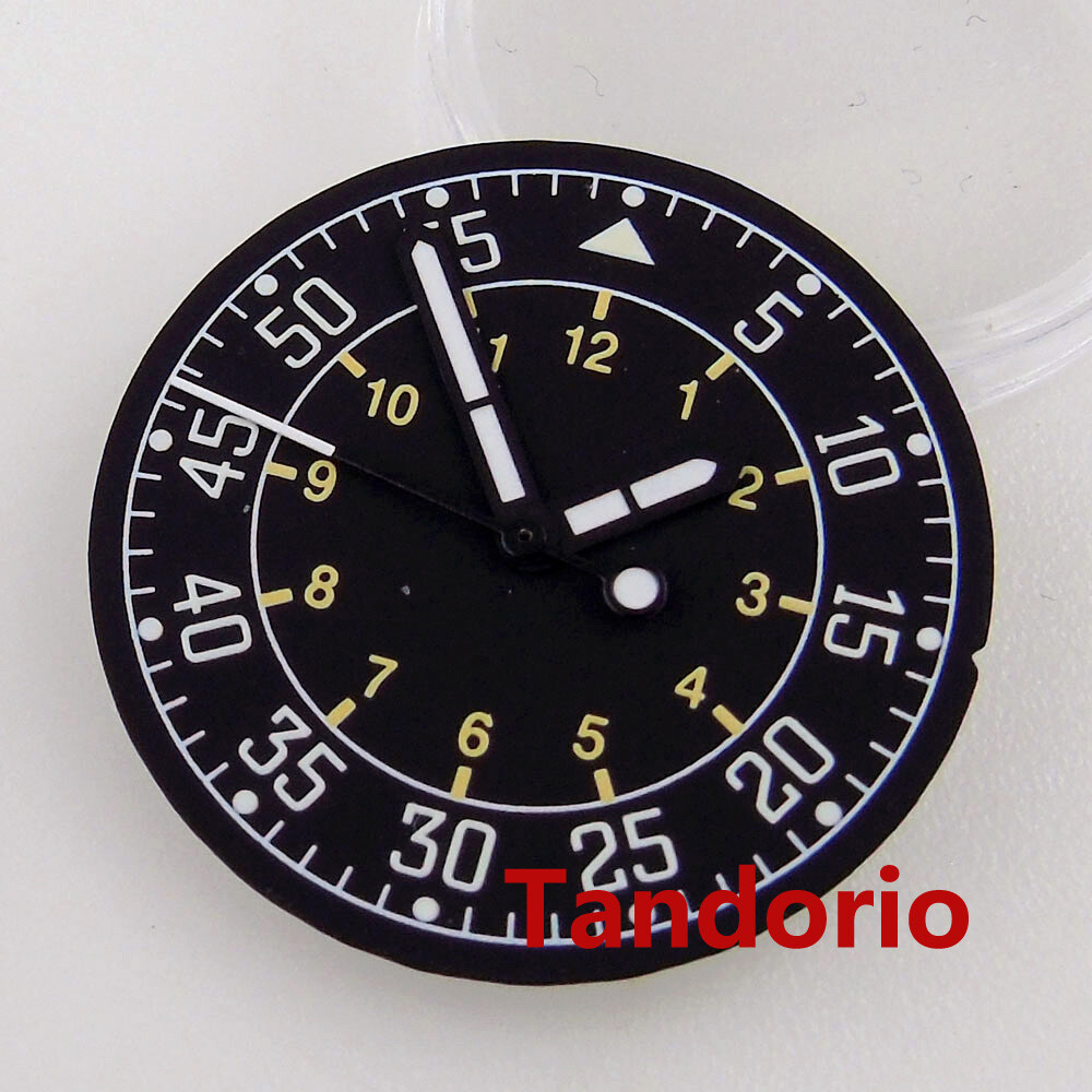 29mm Luminous Watch Dial Hand Fit NH35A NH36A ETA 2824 2836 Auto Movement Lume