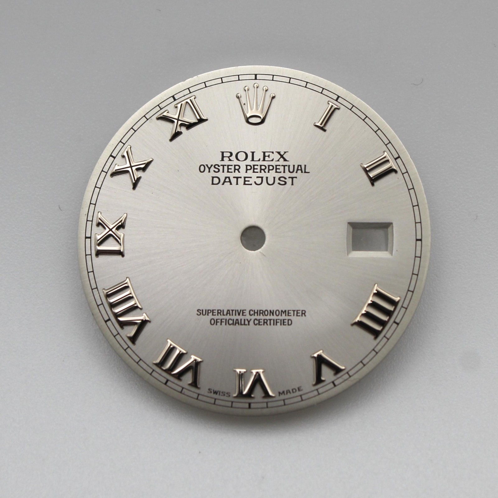 Rolex Oyster Perpetual Datejust Roman Numerals Silver Dial 16234 116234