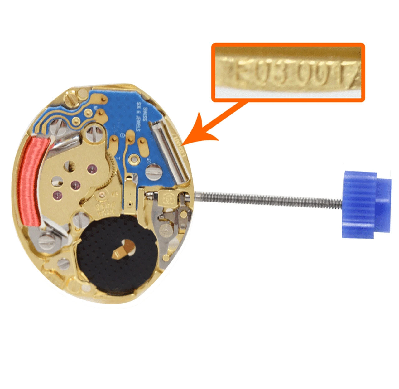 ETA E03.001, 2 Hands, Swiss Made Quartz Watch Movement Ht. 2.20MM