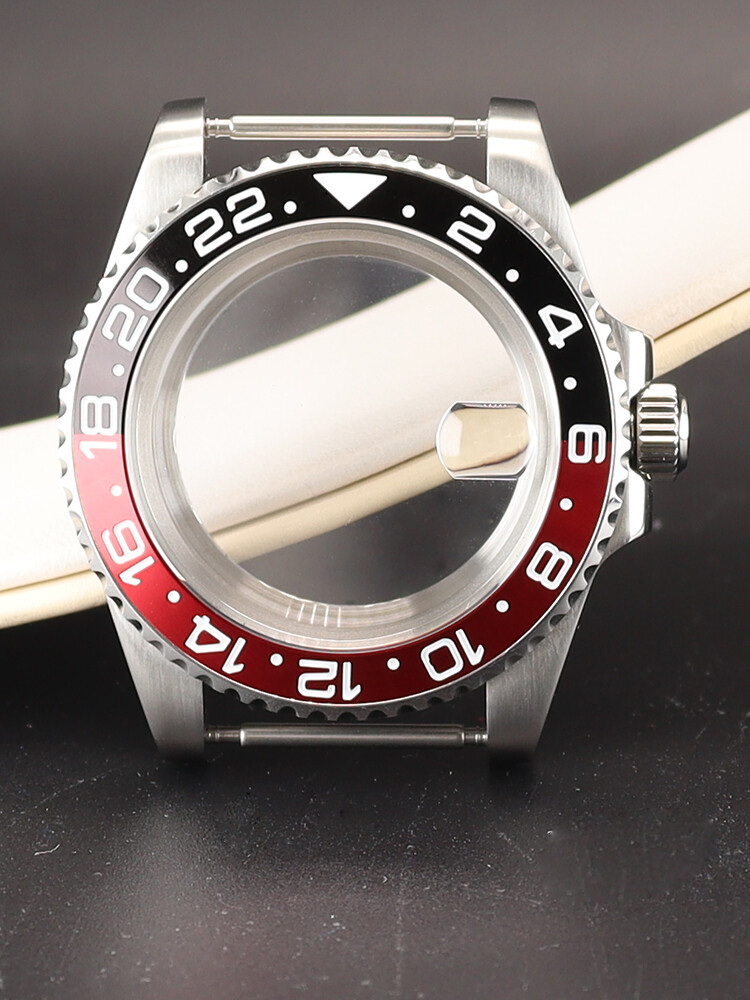 40mm Watch Cases Two Color Ceramic Bezel Fit Nh35 Eta 2824 Miyota 8215 Movement