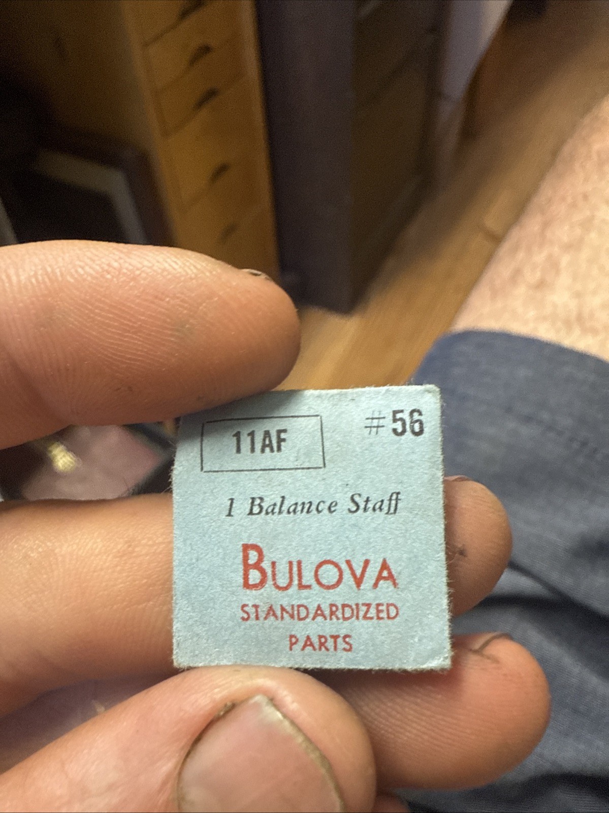 Bulova 11af #56 Balance Staff – SEALED NOS