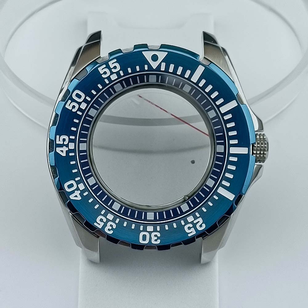 44mm NH35 NH36 Diver Chronograph Watch Case 22mm Lug Fit Mechanical