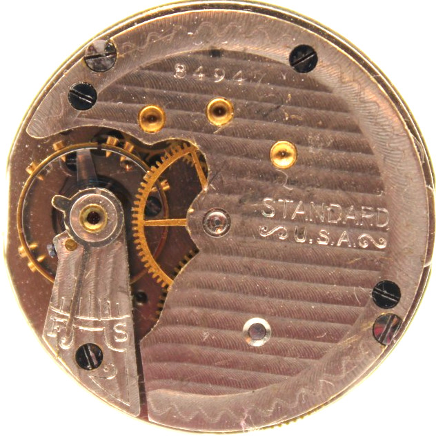1909 STANDARD POCKET WATCH MOVEMENT 84947 GRADE: 302 0s 7j (F4L)