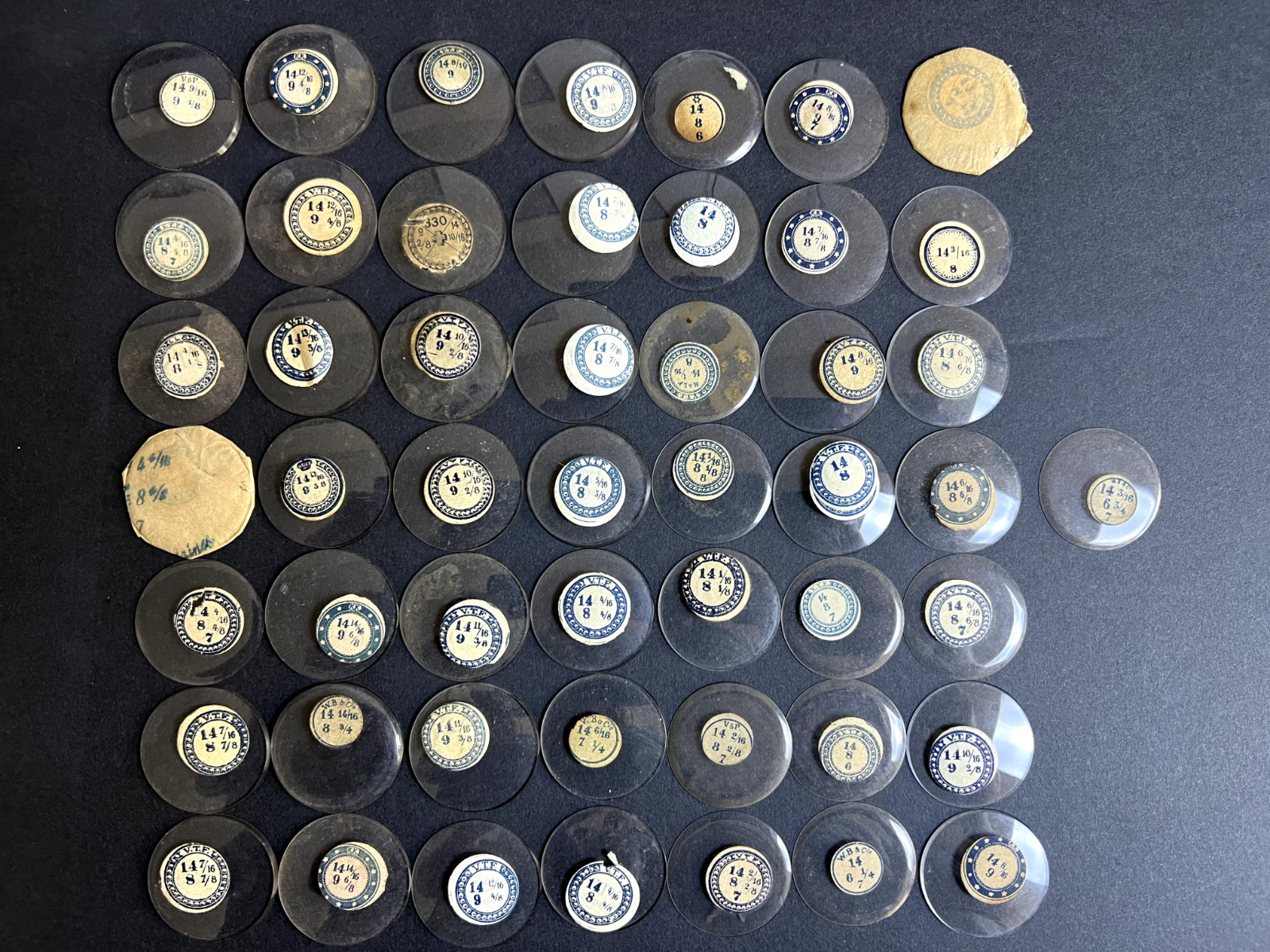 LOT OF 50 GLASS POCKET WATCH CRYSTALS SIZE 14 REPLACEMENT PARTS