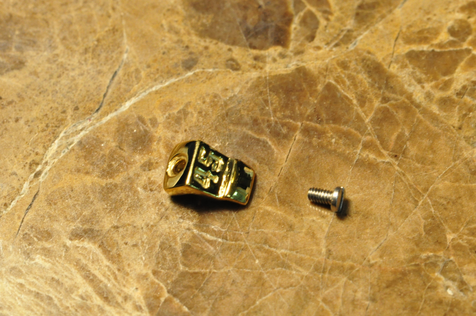 Rider Tab Steel or 18k Gold 15 30 45 12 Dot Watch Parts with steel screw S E W