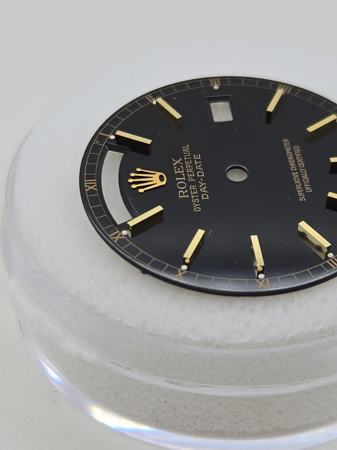Rolex Dial , President 18038, 18238, Glossy Black Roman Numbers ,Tritium, NOS