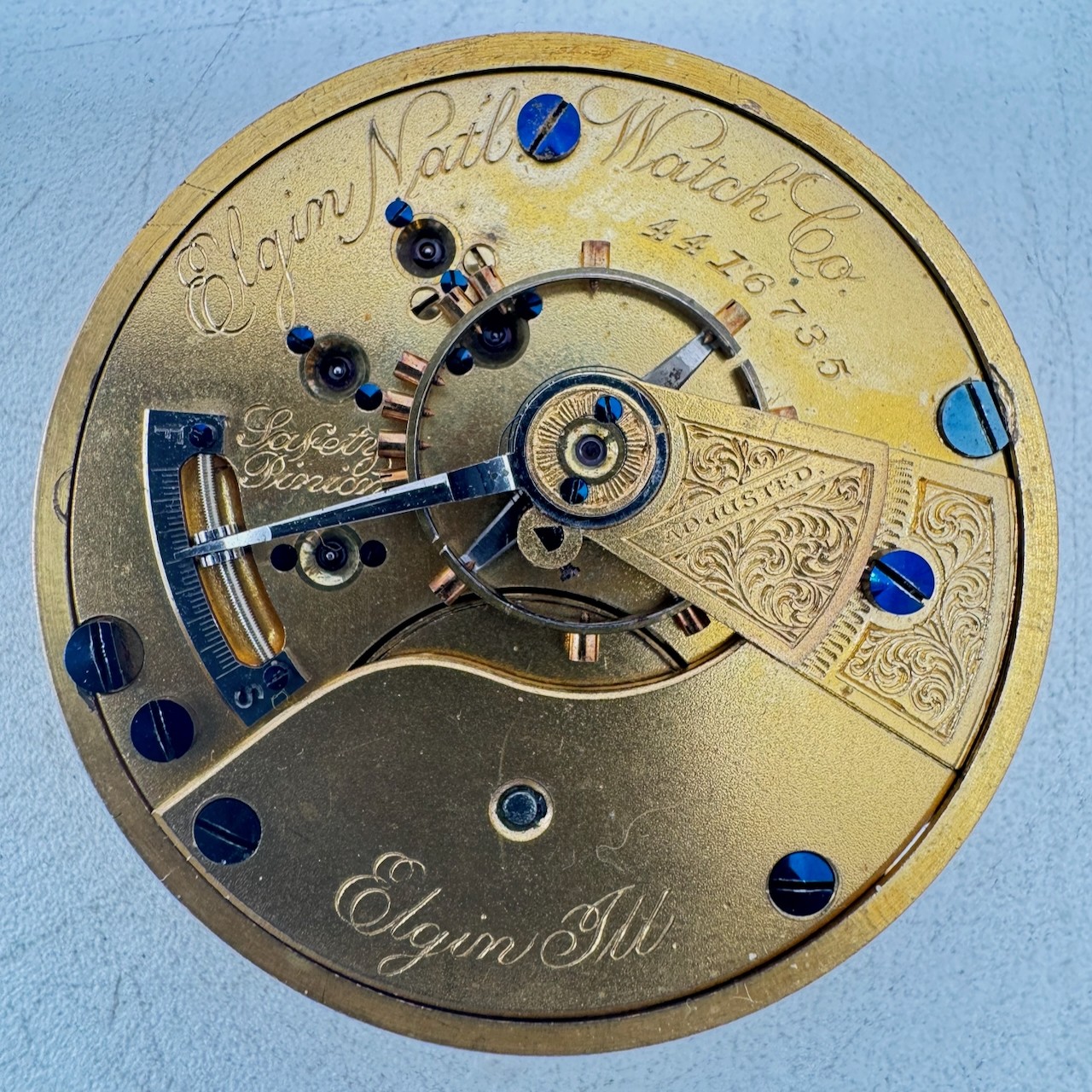 Antique 18s 1891 Elgin 15J Mechanical Openface RR Pocketwatch Movement 76 USA