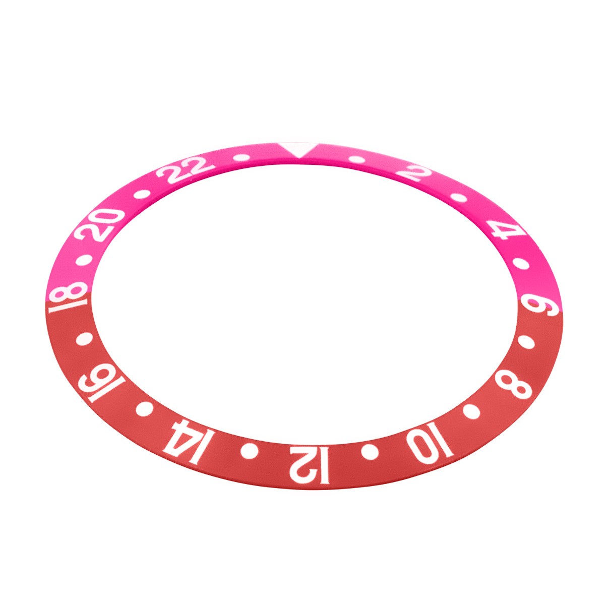 BEZEL INSERT FOR VINTAGE ROLEX GMT FOR 16700 16713 16718 16760 PINK/RED