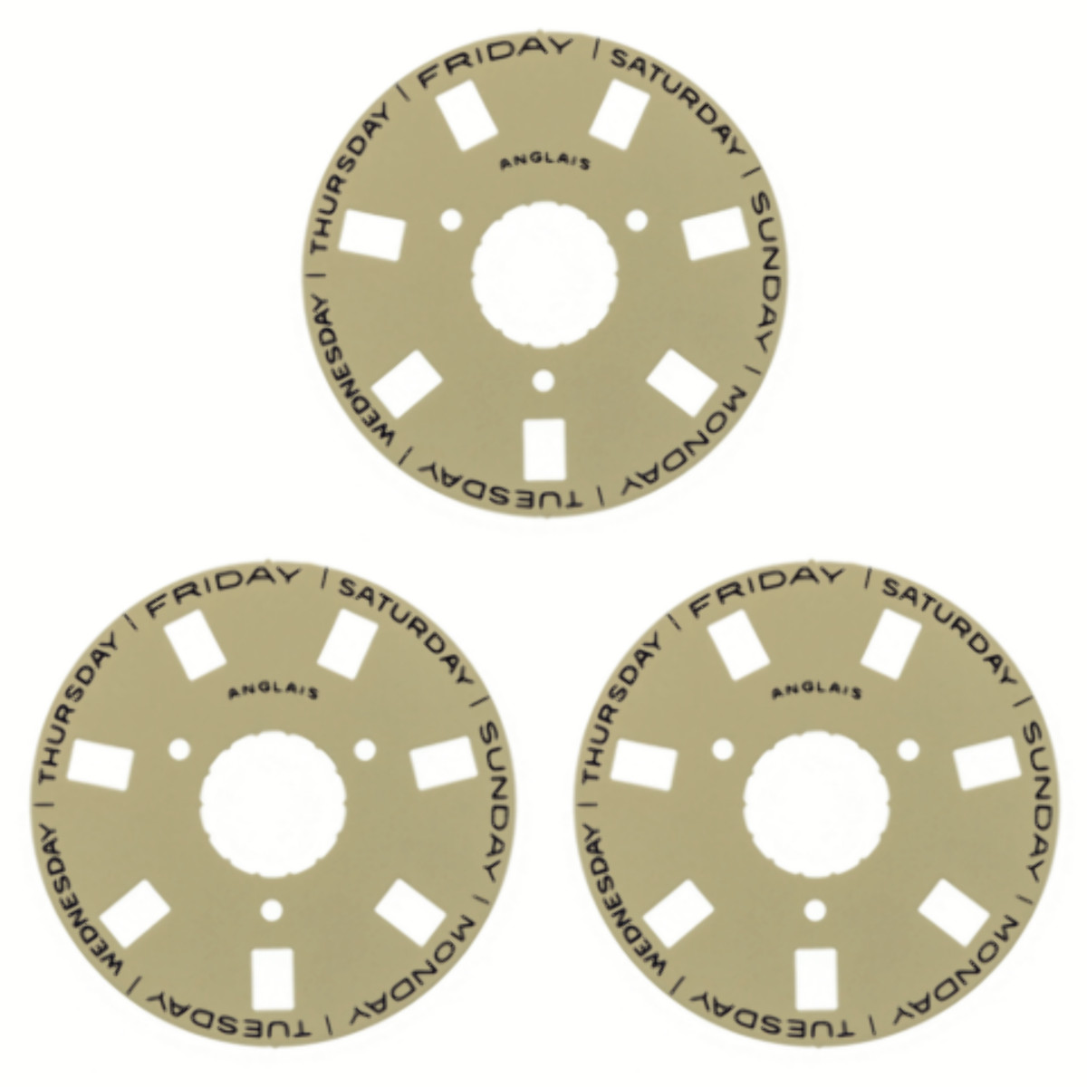 3 DAY DISC FOR ROLEX PRESIDENT DAY DATE 3155 18206 18208 18296 18238 CHAMPAGNE