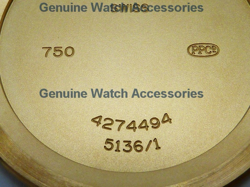 PATEK PHILIPPE 18K, 18KT, 750 Yellow Gold Solid *CASE BACK* 5136/1J SUPER SHAPE!