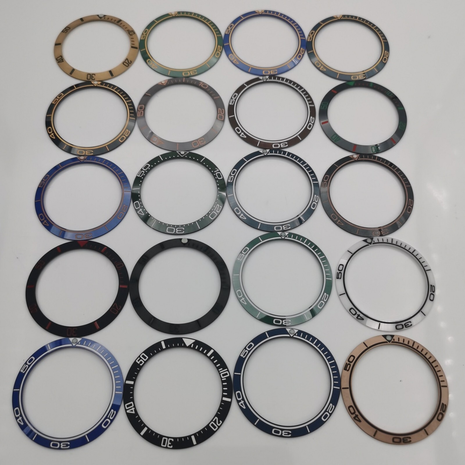 38mm Multicolor Bezel Insert Fits 40mm 41mm watch case mens watches