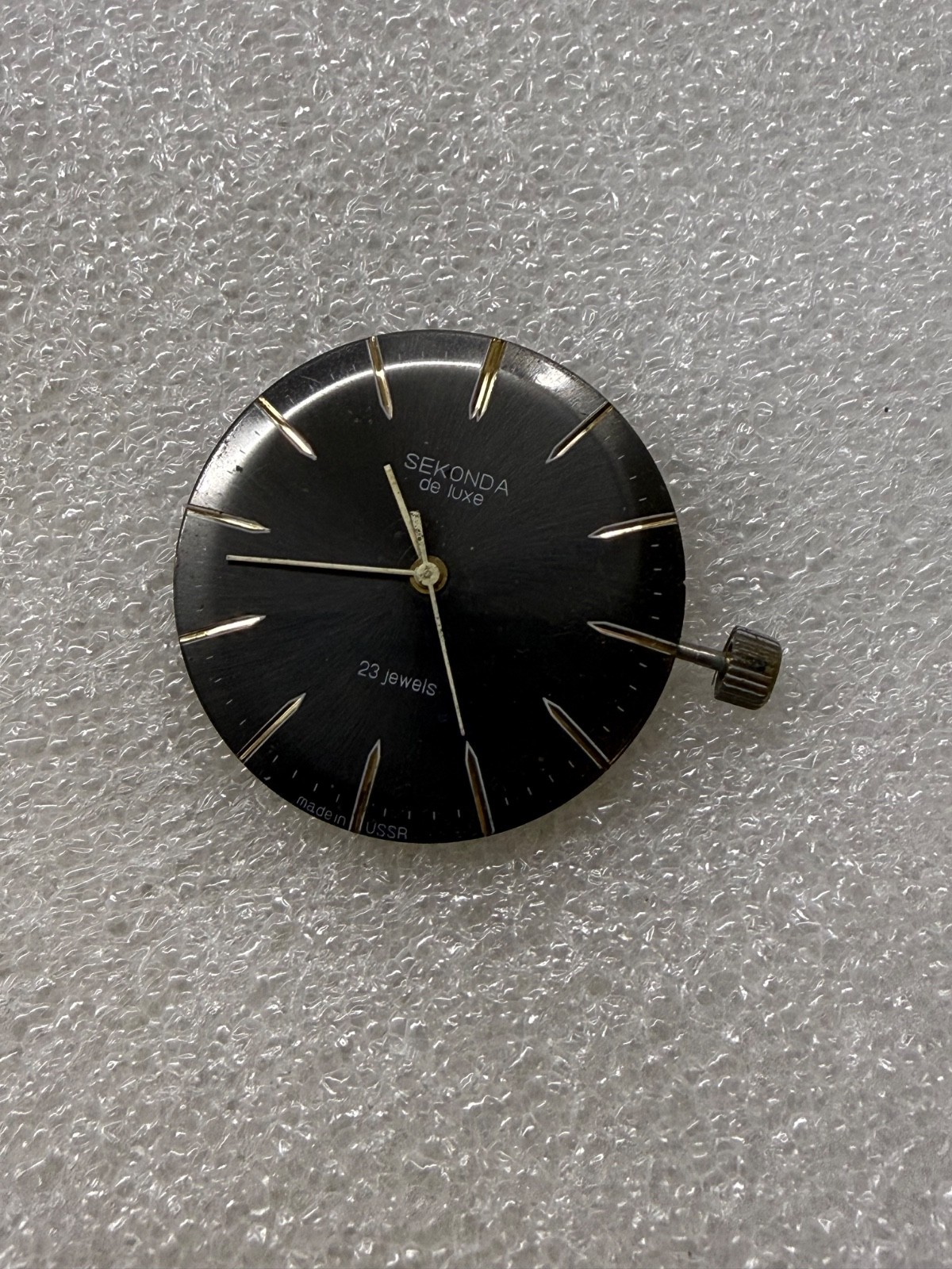 USSR SEKONDA de LUXE movement 2209 caliber Gold Plated watch mechanism FOR PARTS