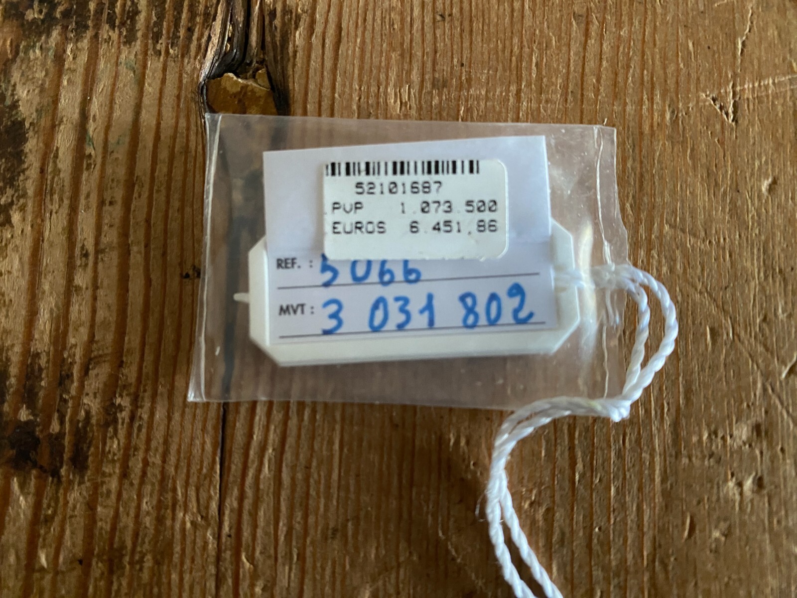 Watch Tag – PATEK PHILIPPE – Ref. 5066 Aquanaut