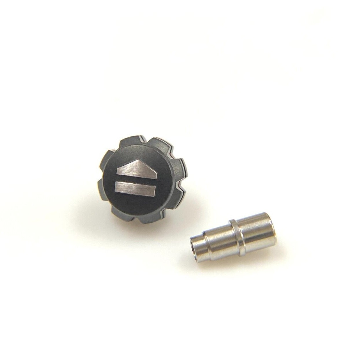 Genuine Tag Heuer 7.8mm Black & Red Crown CAZ2011 w/ Gasket & Tube #73B