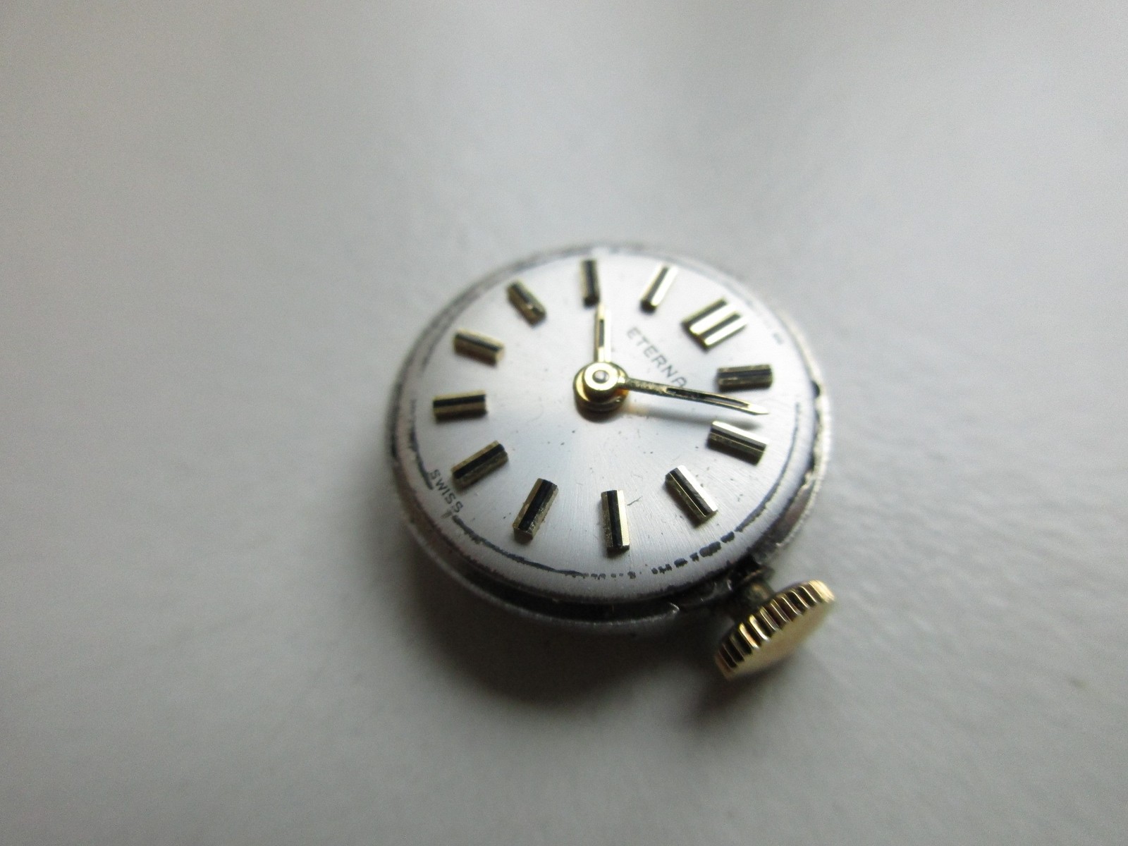 Eterna cal. 1418U Swiss vintage watch movement & dial – running
