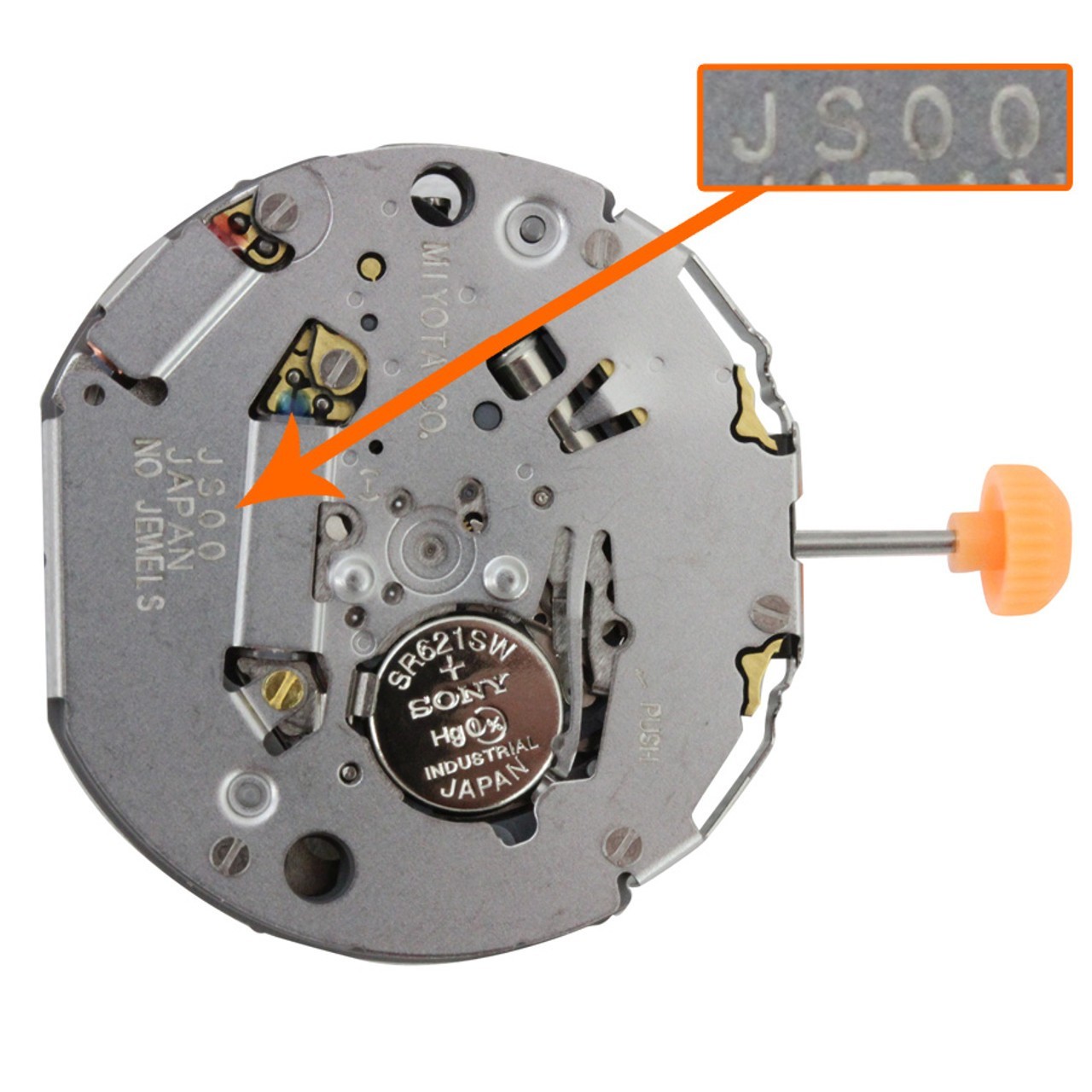 Miyota/Citizen JS00, 3 Hands, Japan Quartz Chronograph Movement Ht: 6.00MM