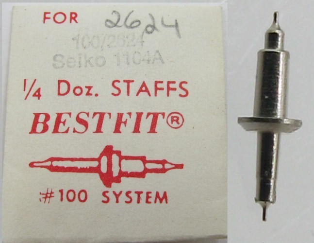 Seiko 1104 A UTC 14 .. watch part: balance staff for antichoc #723 BF 100 / 2624