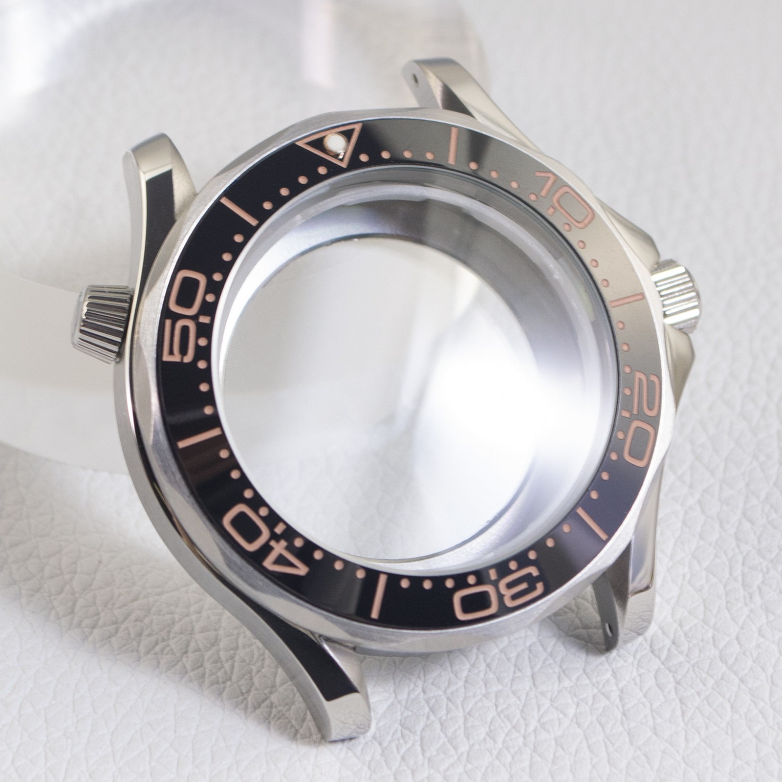 41mm Diver Stainless Steel Watch Case Sapphire Fit NH35 NH36 For Seamaster 300