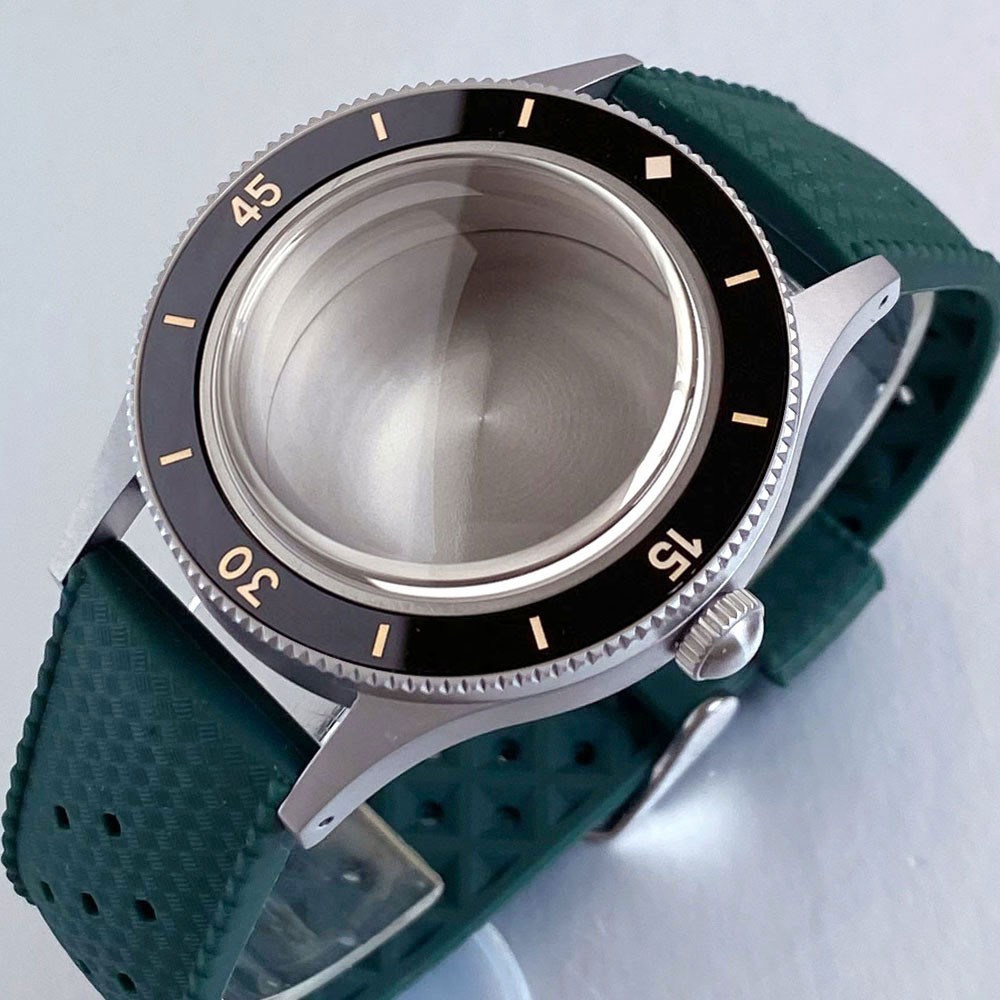 Retro 40mm Sapphire Watch Case For Fifty Fathoms NH35 NH36 ETA2824 Miyota8215