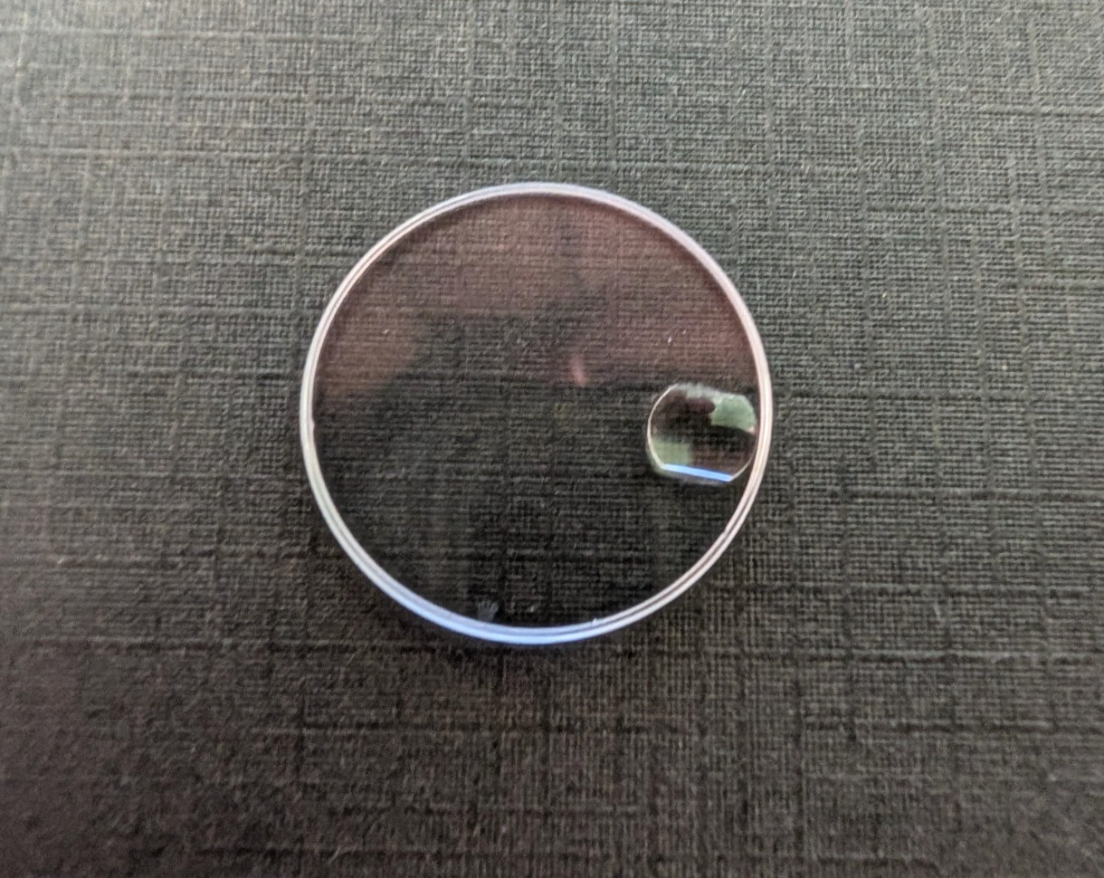 Genuine Rolex 25-246c Midsize Sapphire Crystal pre-owned, 25.3mm diameter Loupe