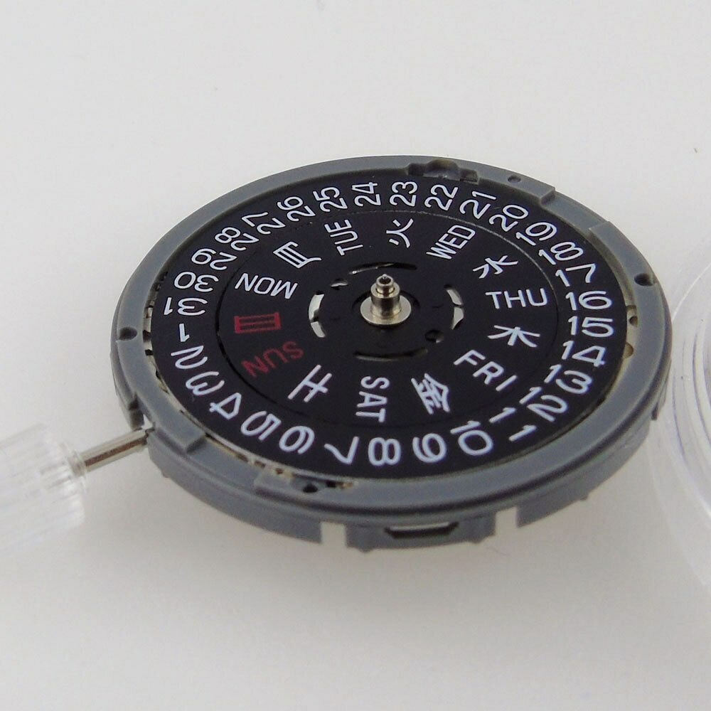 24 jewels Original Japan NH36A black mechanical movement 3 & 3.8 o’clock crown