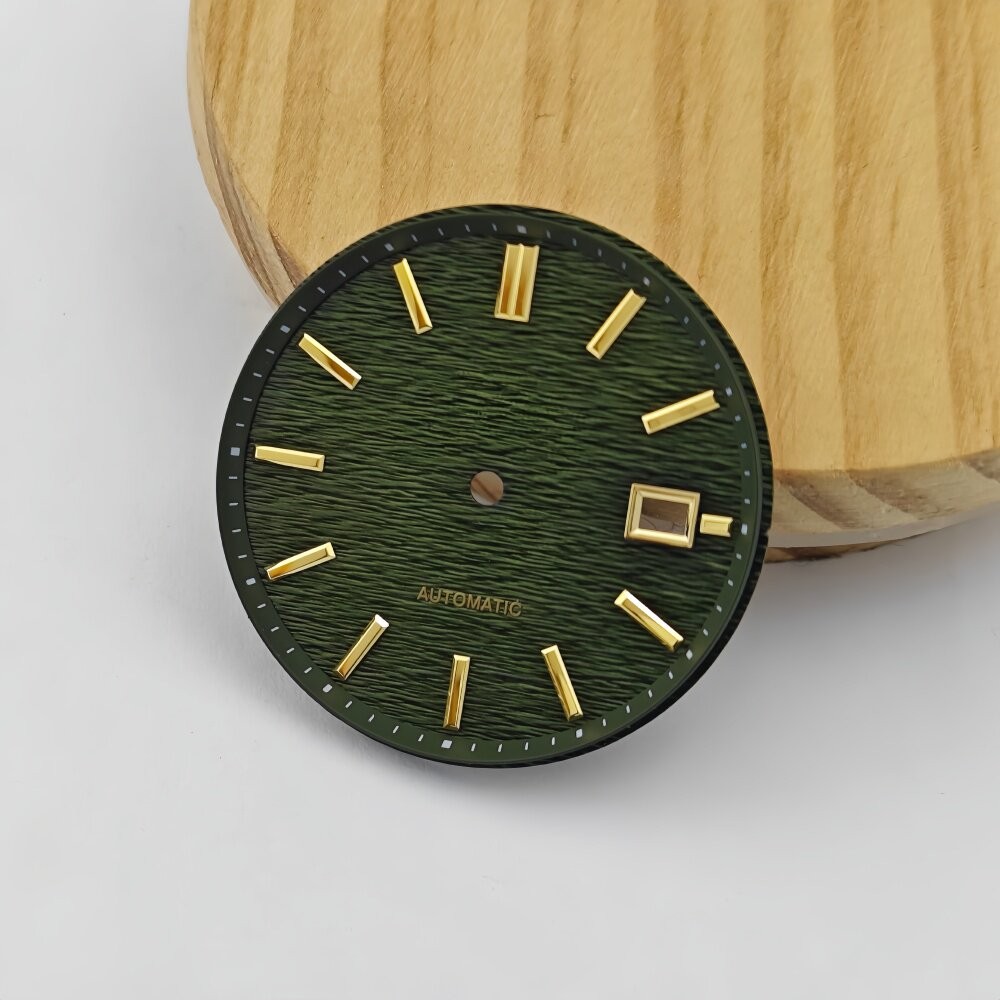 33.5mm NH35 Textured Watch Dial for Automatic Mechanical Watch Mod Parts