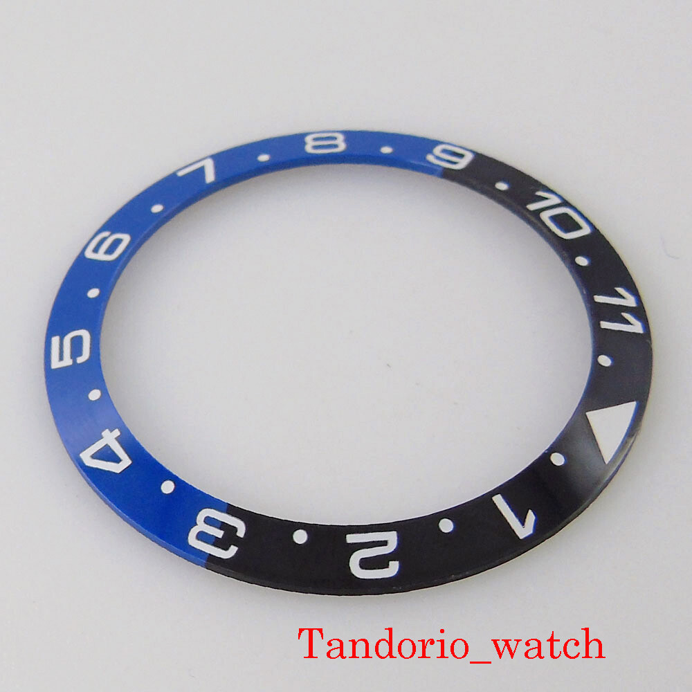 38mm*30.6mm black blue slope Ceramic bezel insert ring for 40mm watch case