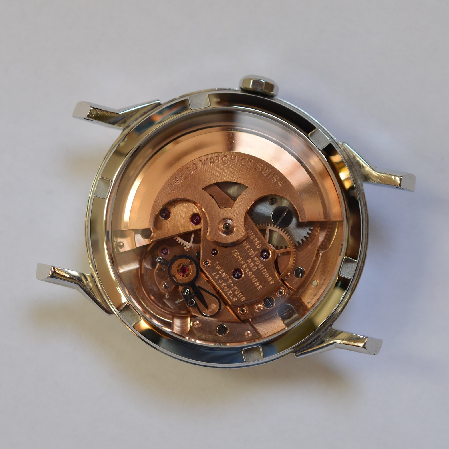 Sapphire Exhibition Caseback for 1960s Omega Seamasters and Constellations