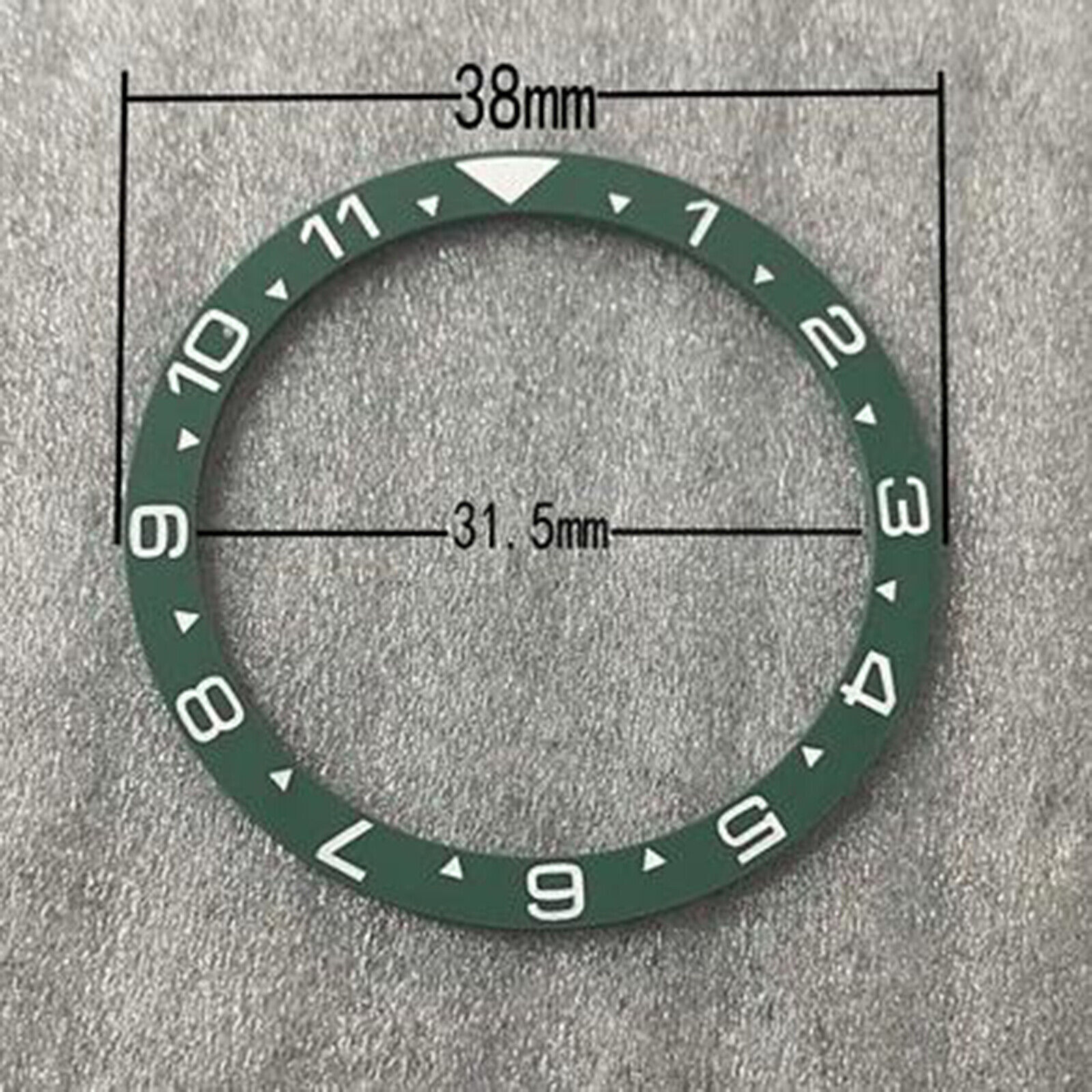 Flat Watch Ring Mouth Watch Bezel Insert 38mm*31.5mm Diameter Ceramic/Aluminum